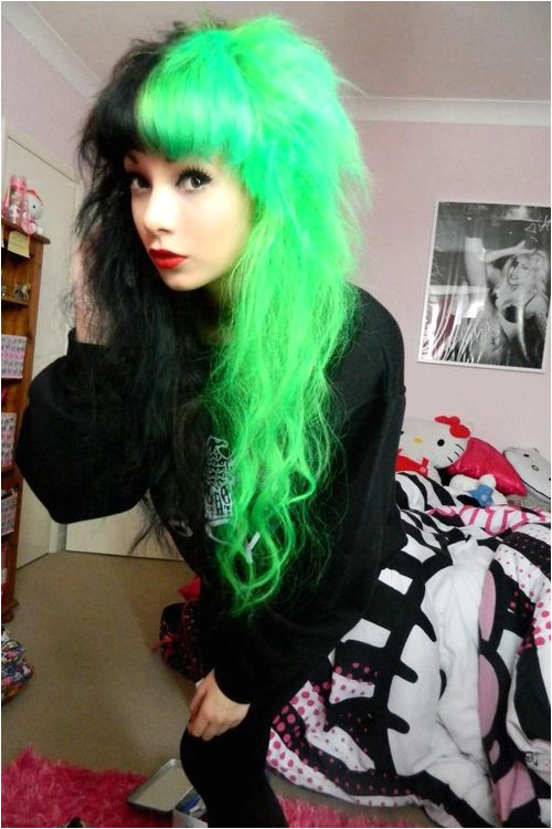 black and green hair on Tumblr