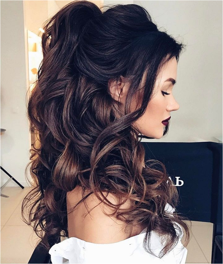 Half up half down hairstyles partial updo wedding hairstyle is a great options for the modern