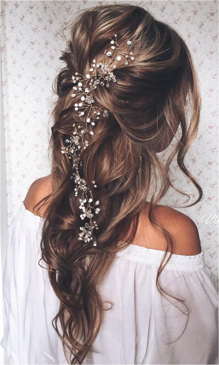 40 Stunning Half Up Half Down Wedding Hairstyles with Tutorial Prom Hairstyles For Long Hair