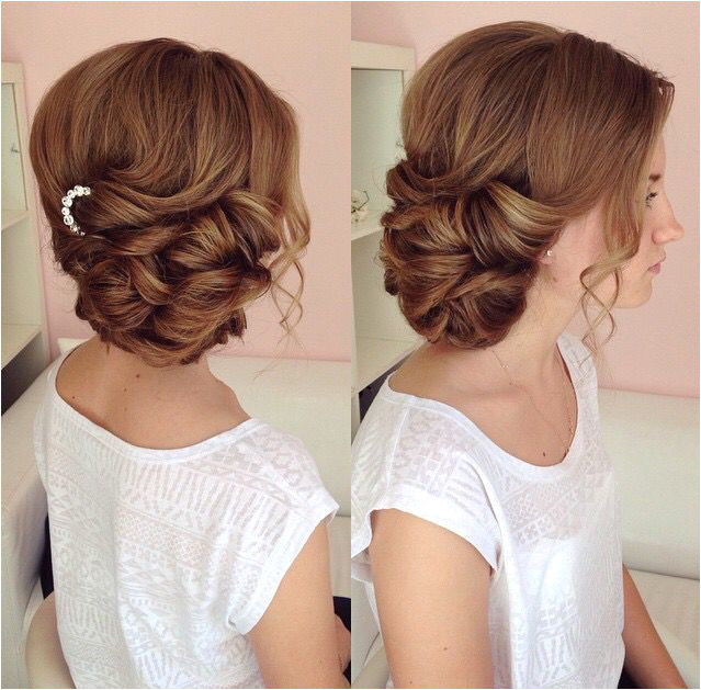 Hair Up Wedding Hair Fresh Side Swept Updo Draped Updo Wedding Hairstyles Bridal Hair Ideas