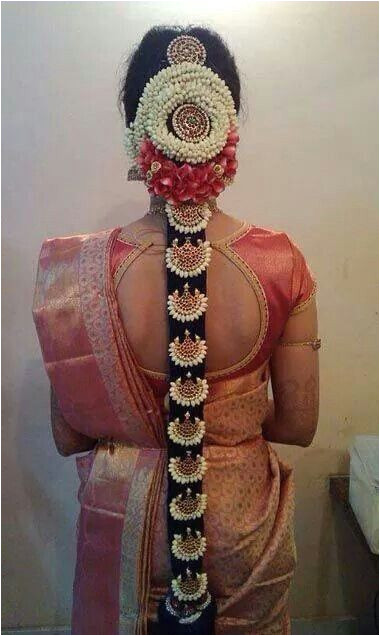 South Indian Bridal Hairstyles For Long Hair With Flowers BridalHairstyle SouthIndianBridalHairstyle