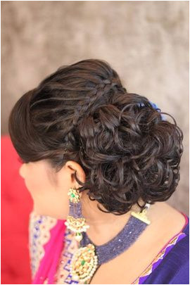 Indian Hairstyles Buns Pictures Braided Bun Hairstyle Make Up