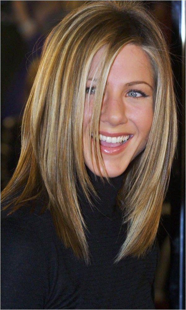 Jennifer Aniston with layered hairstyle