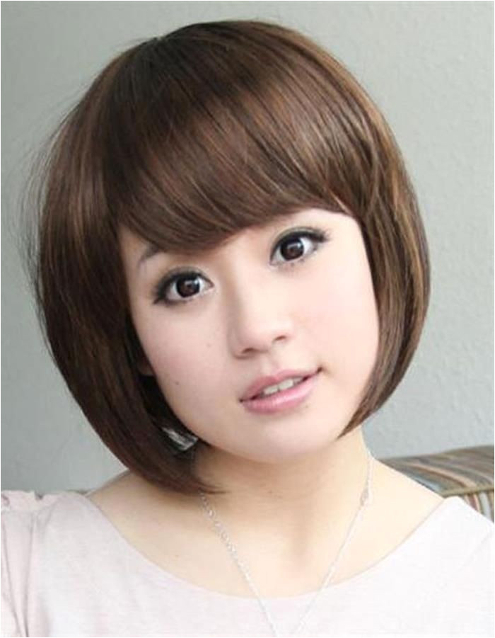 0d Tomboy Haircuts · Bangs For Asian Hair Awesome Hairstyle For Round Chubby Asian Face Hair Pic