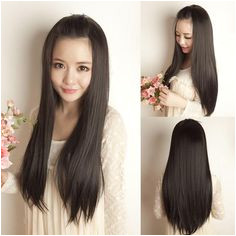 hot salehair show wig long straight hair Japanese HaircutKorean