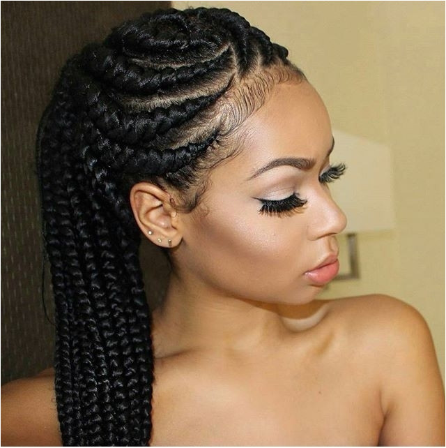 are various Nigerian braids hairstyles course nothing can beat the latest Ghana weaving hairstyles in Nigeria in popularity among Nigerian women
