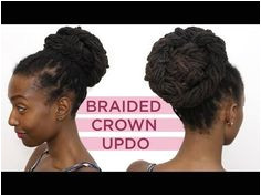 Loc Hairstyle Tutorial Braided Crown Up Do