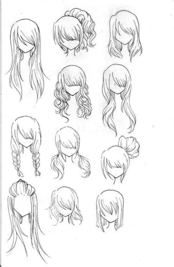 Hair Being a hairdresser I have always loved drawings of hair styles These are awesome