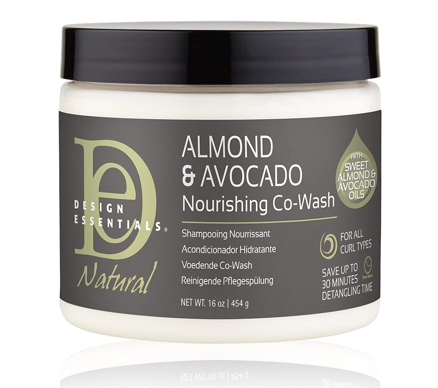Amazon Design Essentials Natural 2 in 1 Sulfate Free Nourishing Co Wash Cr¨me for Cleansing Conditioning and Hydrating All Hair Textures Almond