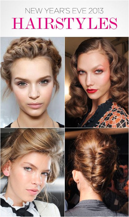 This New Year s Eve beauty guide will help you create braided hair bouffant old Hollywood curls and up dos for a house party cocktail party