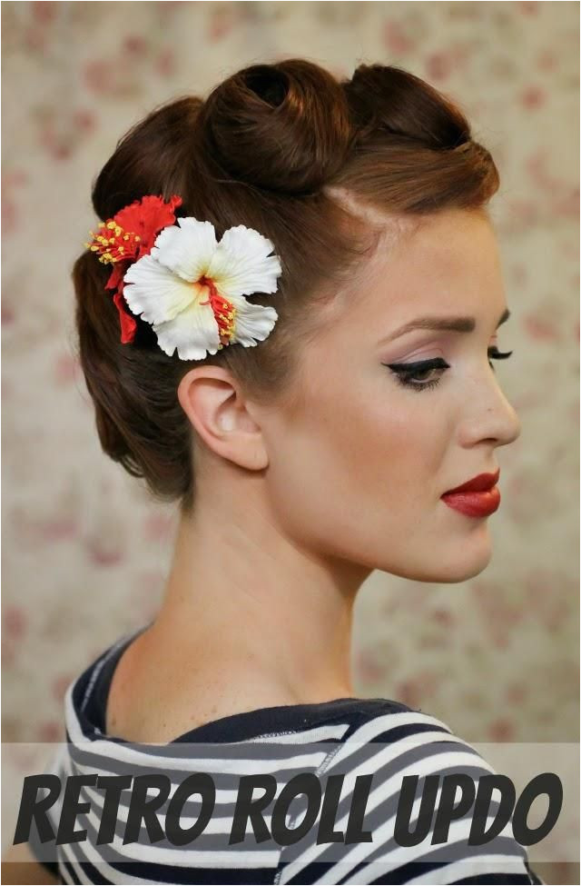 DIY Wedding Hair DIY Retro Roll Updo