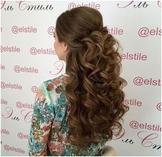 Big curls half up half down wedding hairstyles Quinceanera Hairstyles Quince Hairstyles Big