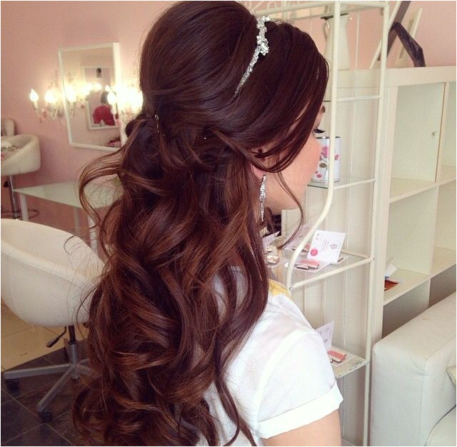 Quince Hairstyles Prom Hairstyles For Long Hair Half Up Wedding Hair Curls Wedding