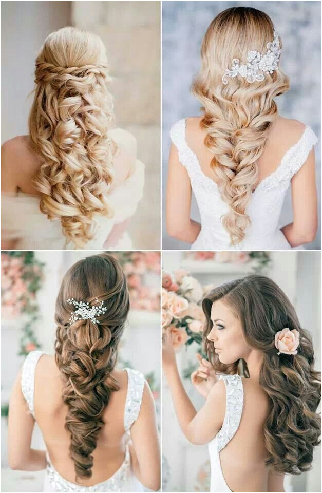 Wedding hair Bride Hairstyles Down Hairstyles Formal Hairstyles Pretty Hairstyles Quince Hairstyles