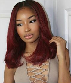 Sew in hairstyles with color red Dark Red Hair Burgundy Natural Hair Burgundy Hair
