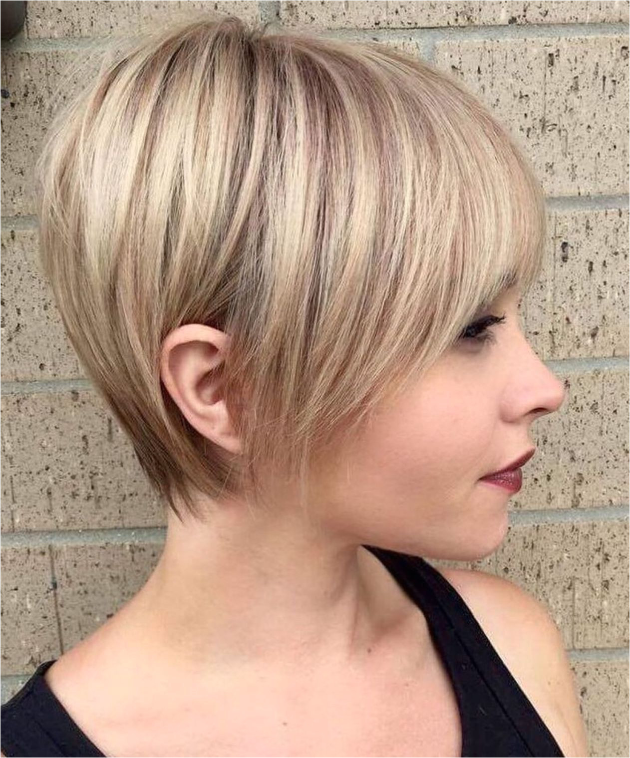 Long Feathered Blonde Pixie