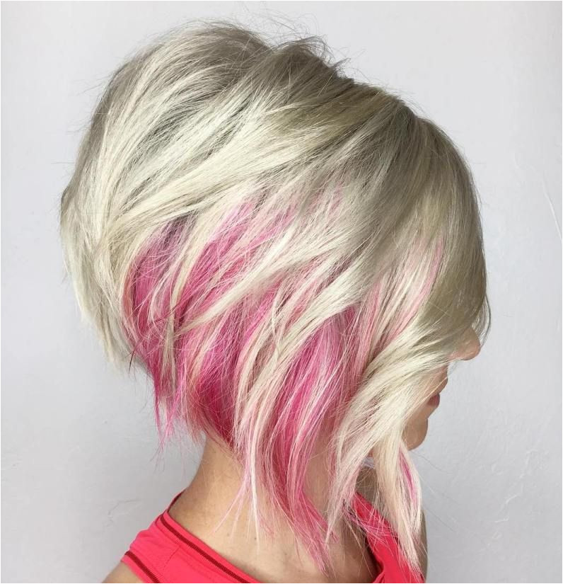 Short Hairstyles Pink Highlights 100 Mind Blowing Short Hairstyles for Fine Hair In 2018