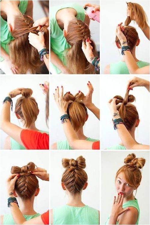 DIY Bow Tie Hairstyle diy easy diy diy beauty diy hair diy fashion beauty diy diy style diy hair style