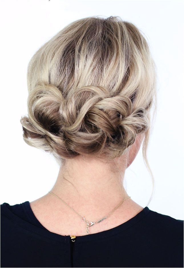 DIY a simple twist updo for your next night out