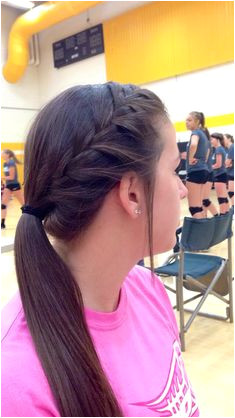 Cute volleyball hair