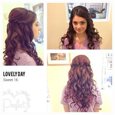 Sweet 16 hairstyle Sweet 15 Hairstyles Quince Hairstyles Party Hairstyles Debut Hairstyles