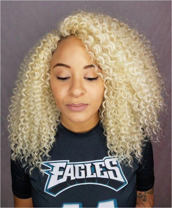 Medium Natural Blonde Hairstyle Crochet braidedhairstylesforblackwomen