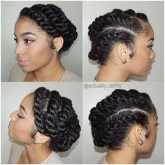 These 3 Cute Flat Twist Hairstyles Take Winning Prize – For Being Some The Best Back To School Styles Ever Black HairstylesNatural Updo