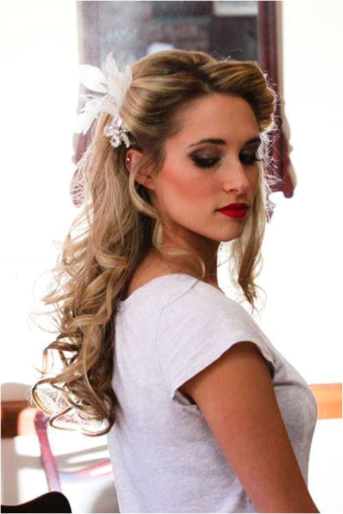 35 Prom Hairstyles for Curly Hair Wedding Hair Half Wedding Hair And Makeup
