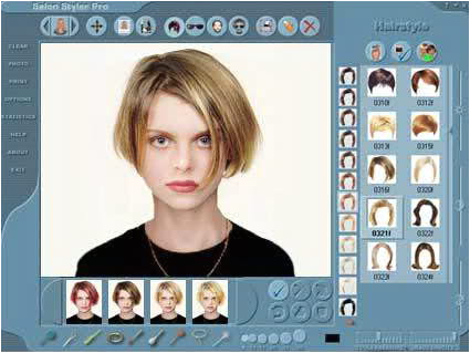 Try Hairstyles line line virtual hairstyle makeover