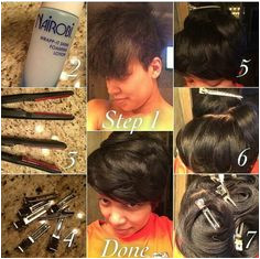 Monica s chemical free & short at the same time blow dry hair lay sides down with Nairobi lay iron sizes needed pull out old school clips & section smooth