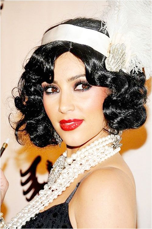 Kim Kardashian 1920s flapper look