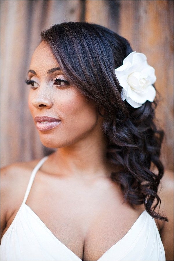 Medium Length Black Wedding Hairstyles