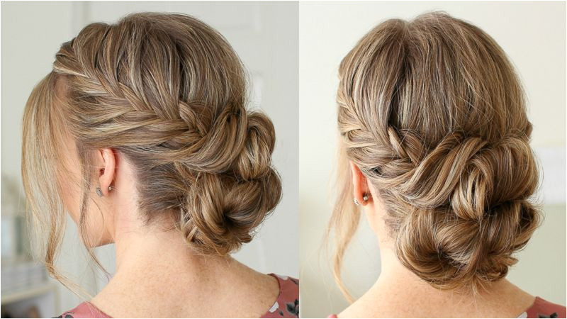 Fishtail French Braid Double Bun