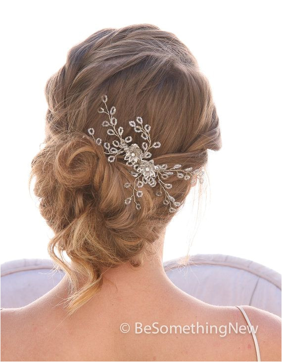 Spray of Beads Wedding Hair b Wedding by BeSomethingNew on Etsy