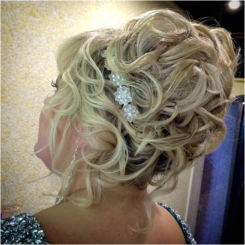 curly updo for mothers of brides