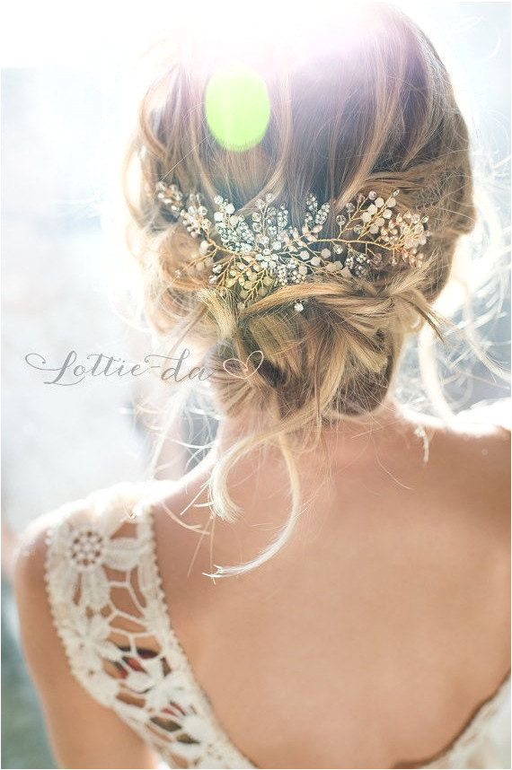 Gold Antique Gold Silver Boho Headpiece Opal Flower Hair Crown Hair Vine Wreath Wedding Headband ZOYA