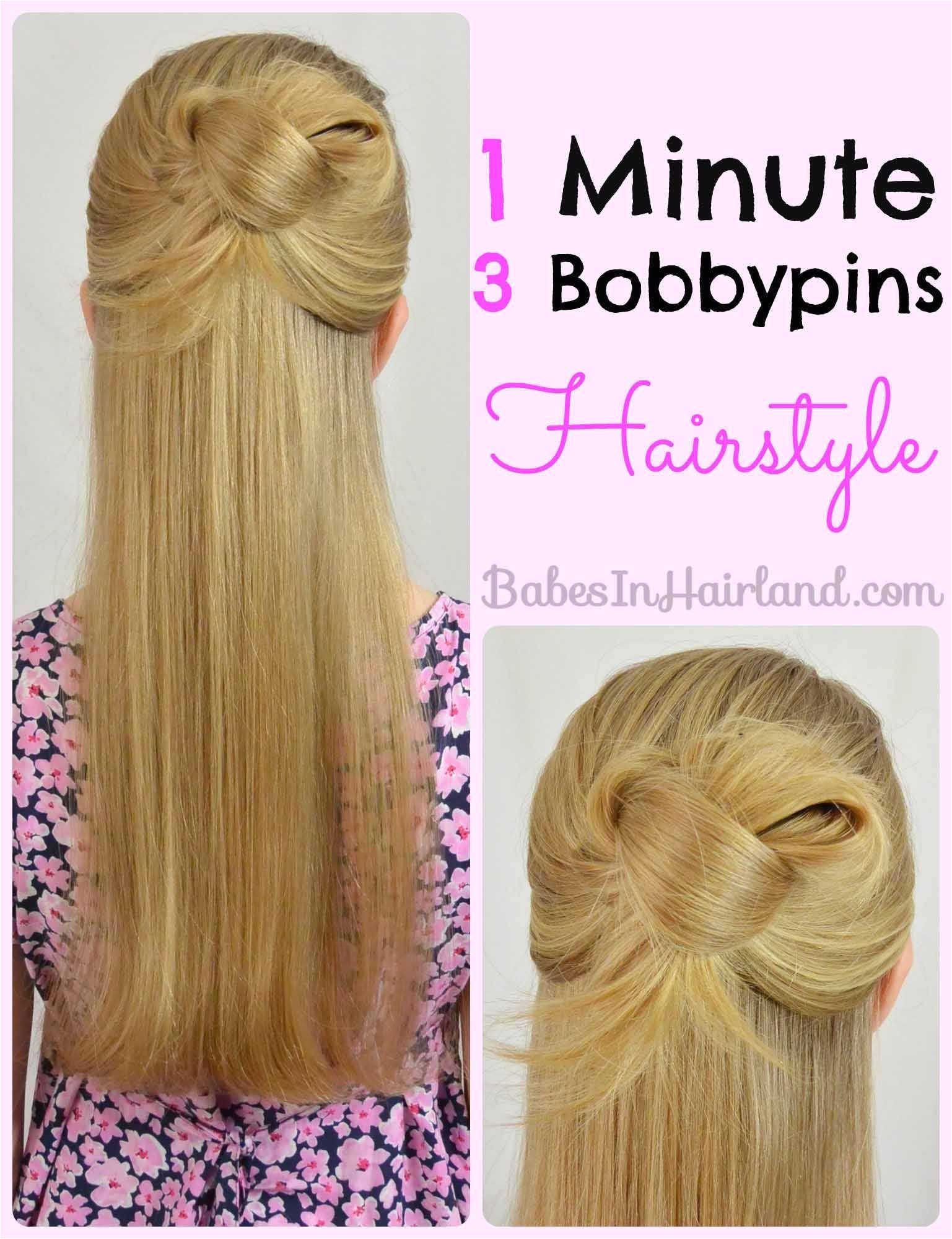 Easy 1 Minute Hairstyle