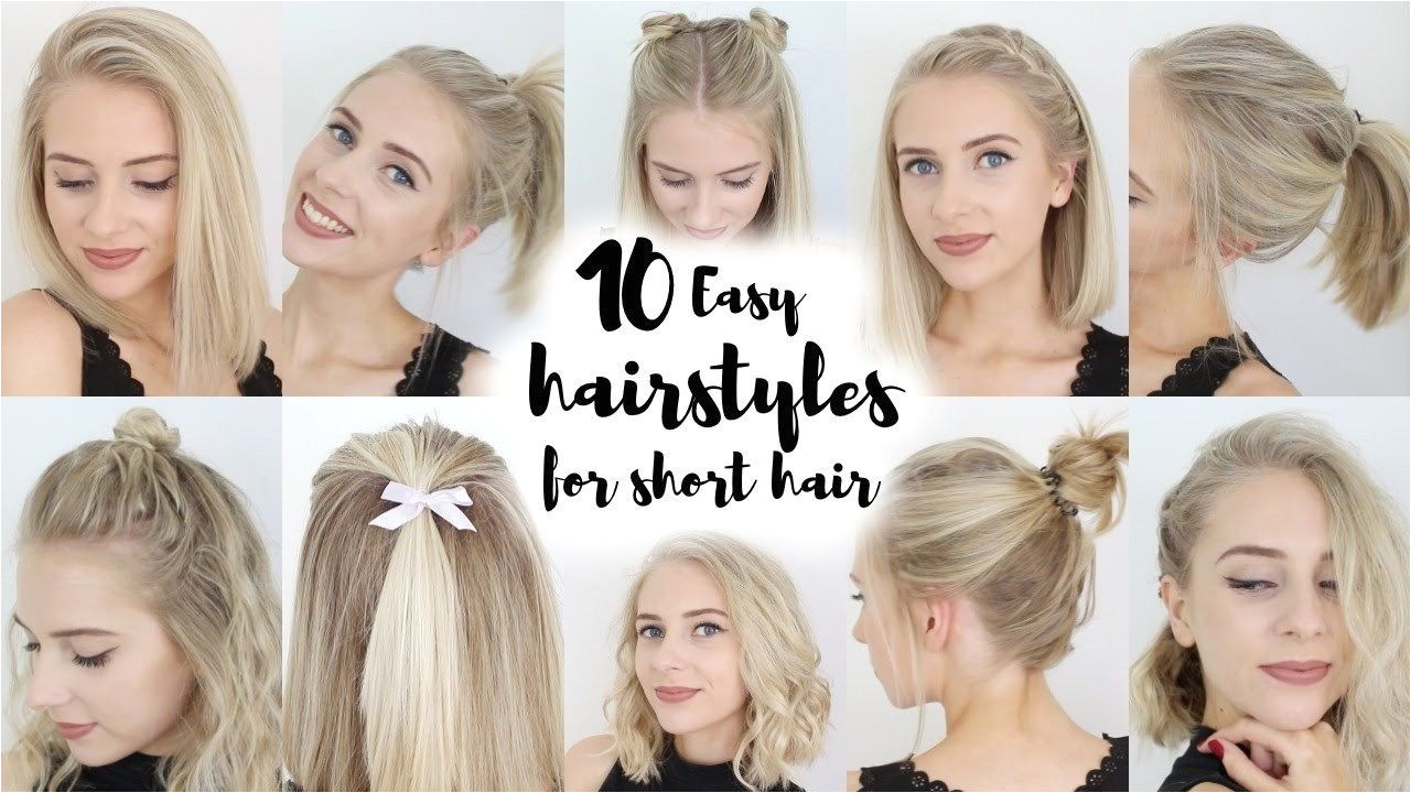 10 Easy School Hairstyles for Short Hair New Hairstyle for Short Hair Tutorial Hairstyles Library