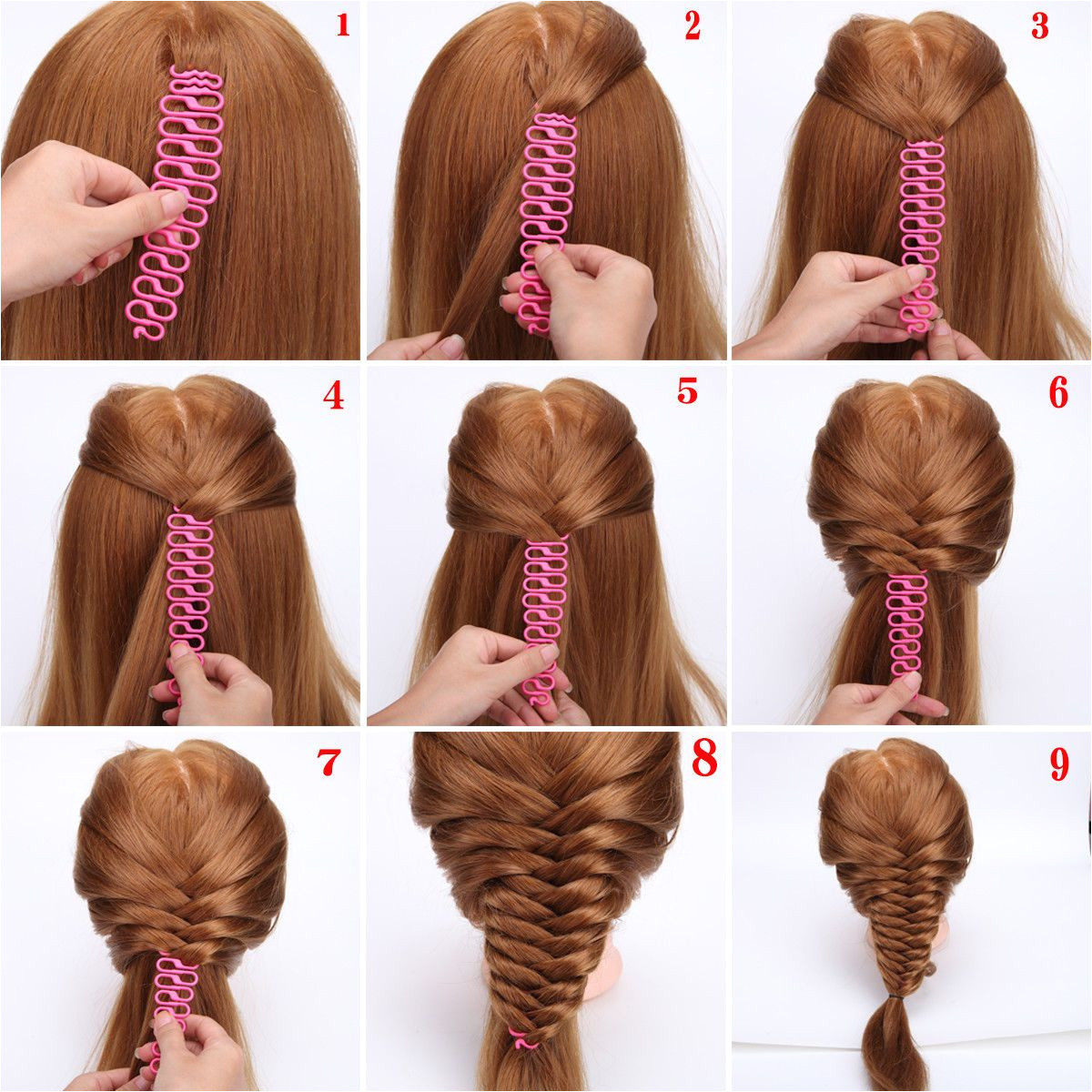 $3 99 3 Colors French Hair Braiding Tool Centipede Braider Roller Hook Twist Maker Diy ebay Fashion