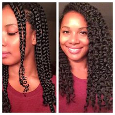 Natural Hair l Defined Braid Out