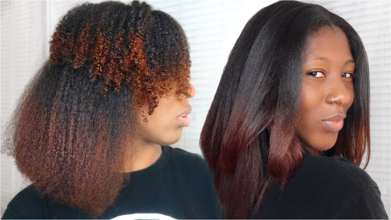 CURLY TO STRAIGHT HAIR TUTORIAL