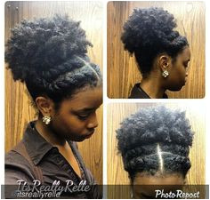 This is a really cute updo Natural Hair Updo