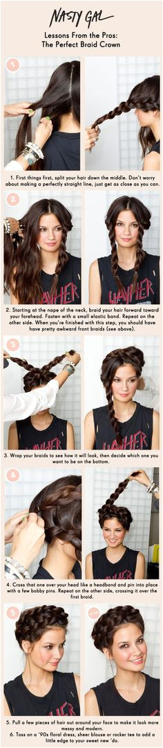 The Perfect Braid Crown tutorial i just want it because i think it