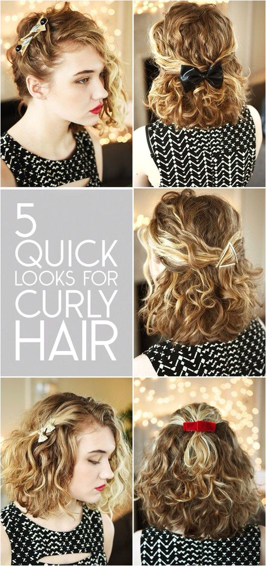 5 quick look for curly hair