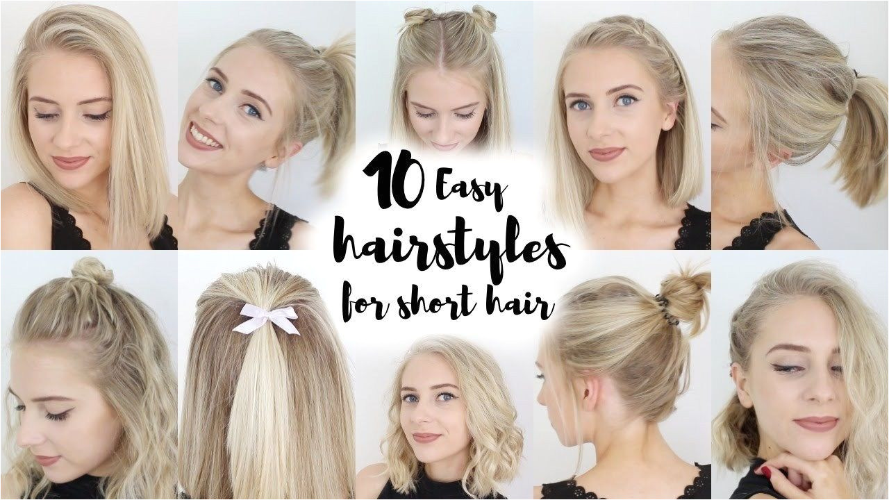 5 Fast Heatless Hairstyles for School New Hairstyle for Short Hair Tutorial