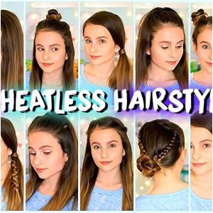5 Fast Heatless Hairstyles for School Imágenes De 15 Heatless Hairstyles for Short Hair Back to