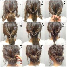 5 Minute Hair Bun fashion hair diy hairdo updo hairstyle bun instructions directions step by step how to pictorial tutorial perfect bun tutorial