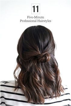 5 Minute fice Friendly Hairstyles