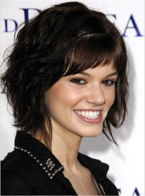 short layered haircut for thick wavy hair