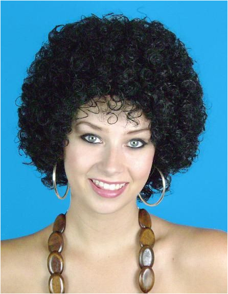 Short curly 70s Mini Afro Deluxe quality Length 6 inches This is a thick curly wig Great for the 70s disco look Jackson 5